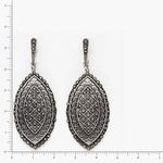 серебряные серьги с цирконом  59404675